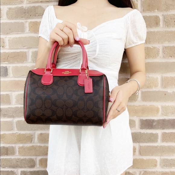 Coach Handbags - Gaby’sBags👜💕-  NWT Coach Satchel brown Red